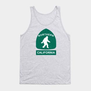 Northern California Bigfoot Sign (vintage look) Tank Top